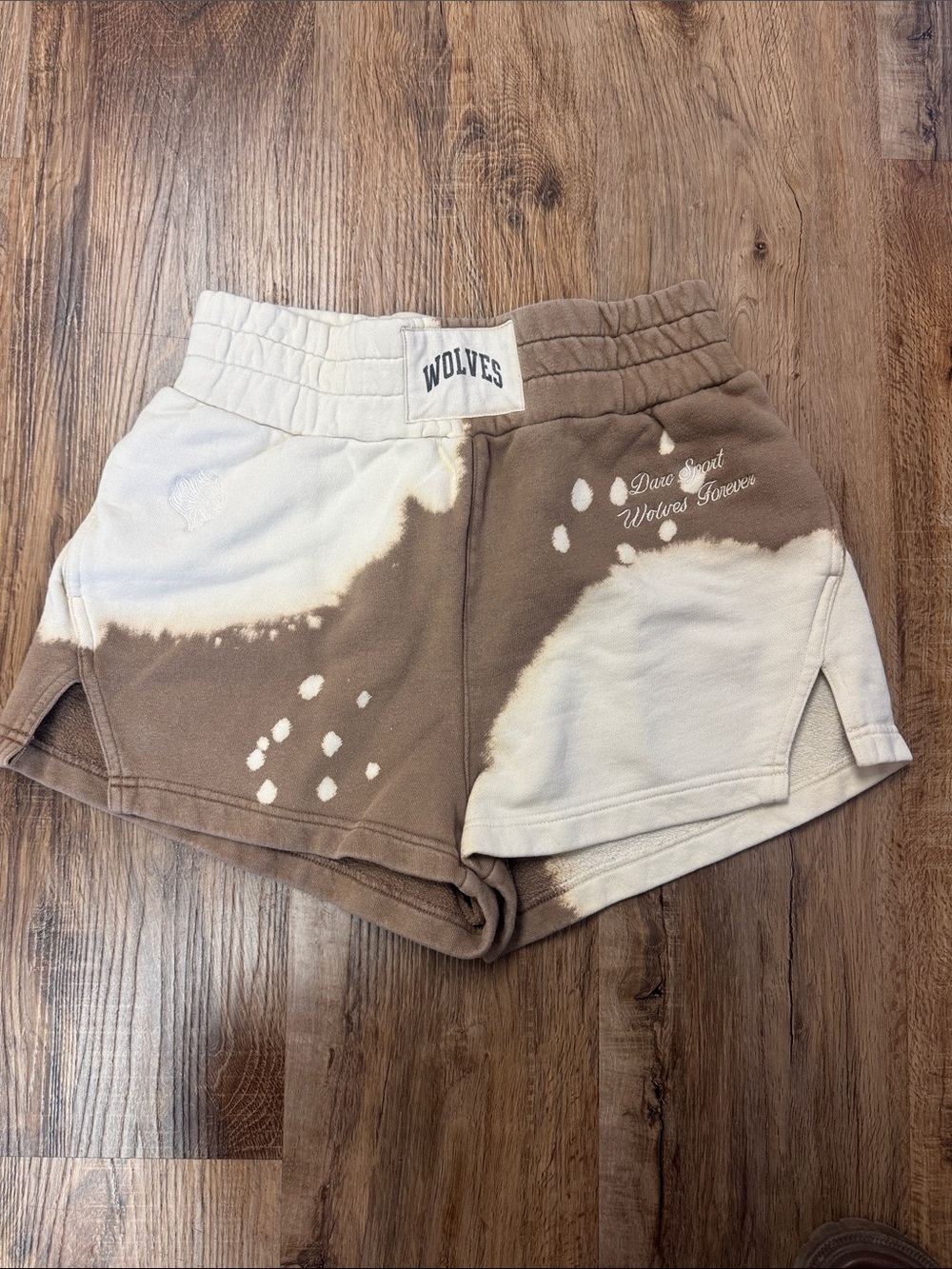 Darc Sport SHE Wolves Forever Tie-Dye Sweat Shorts Small Limited 419/500